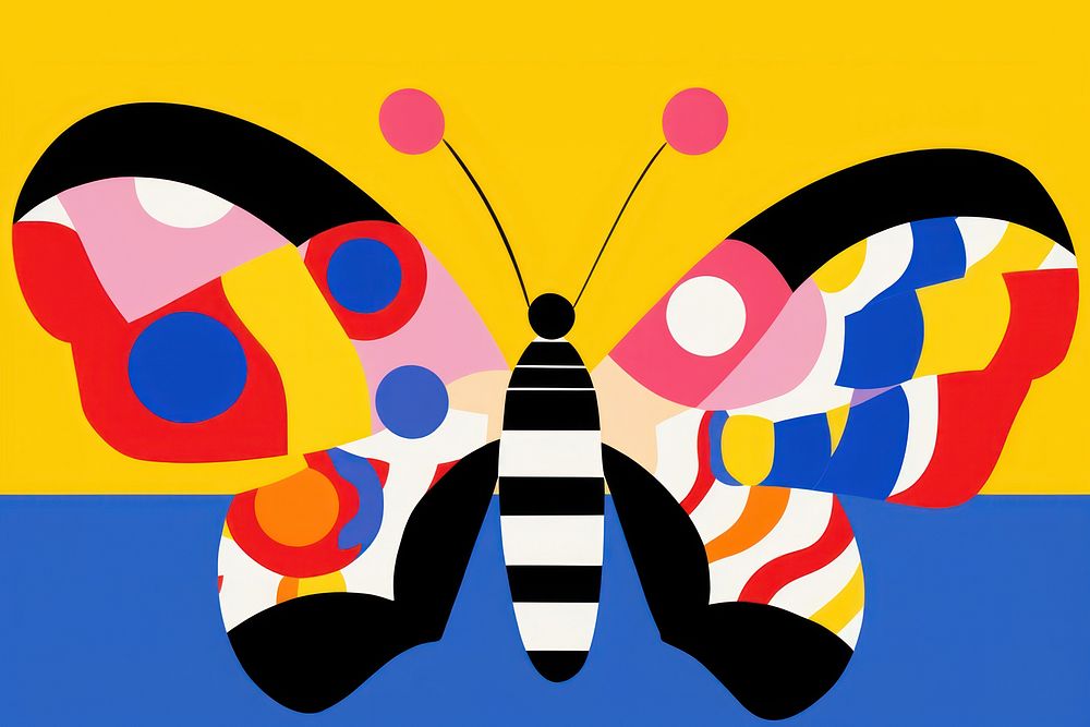 Butterfly insect invertebrate creativity. AI generated Image by rawpixel.