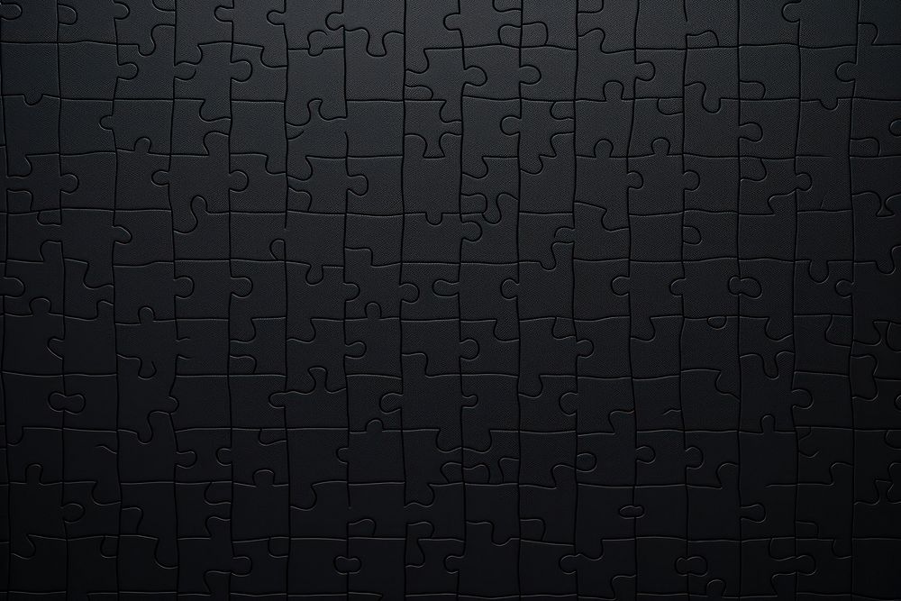 Jigsaw pattern black backgrounds incomplete. AI generated Image by rawpixel.
