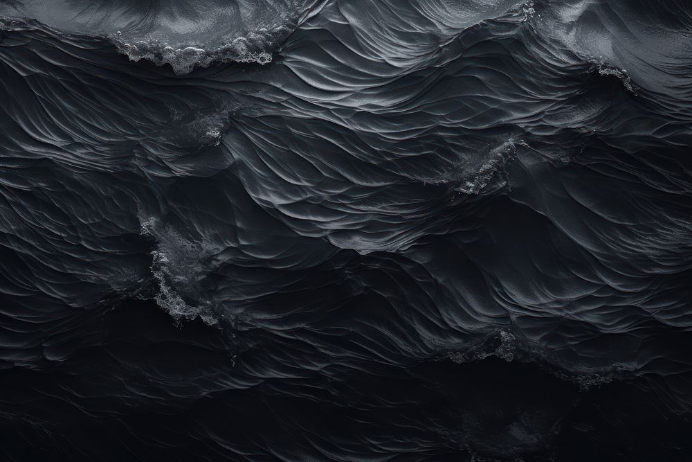 Ocean wave texture black backgrounds nature. AI generated Image by rawpixel.