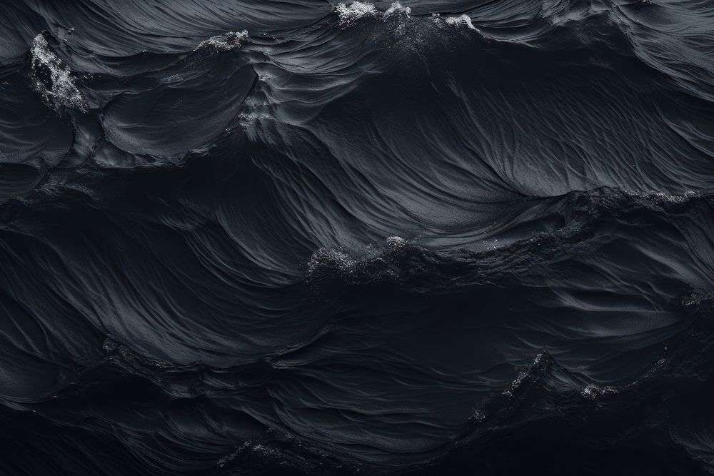 Ocean wave texture black backgrounds outdoors. AI generated Image by rawpixel.