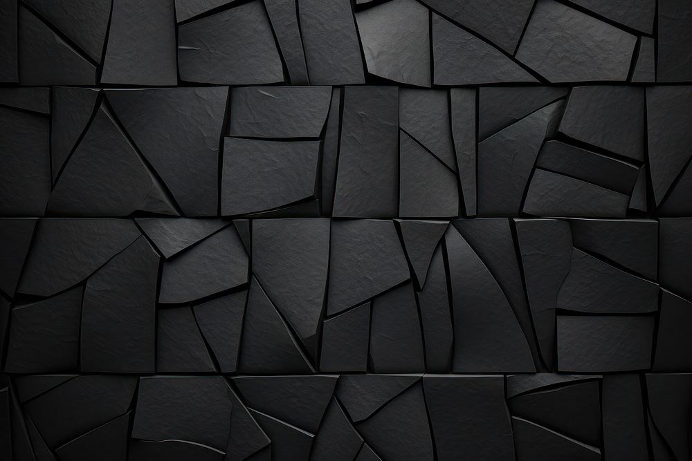Mosaic patterned texture black backgrounds repetition. AI generated Image by rawpixel.