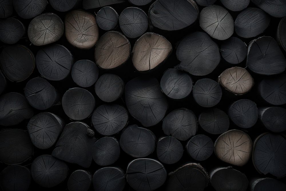 Stack of timber black backgrounds repetition. AI generated Image by rawpixel.