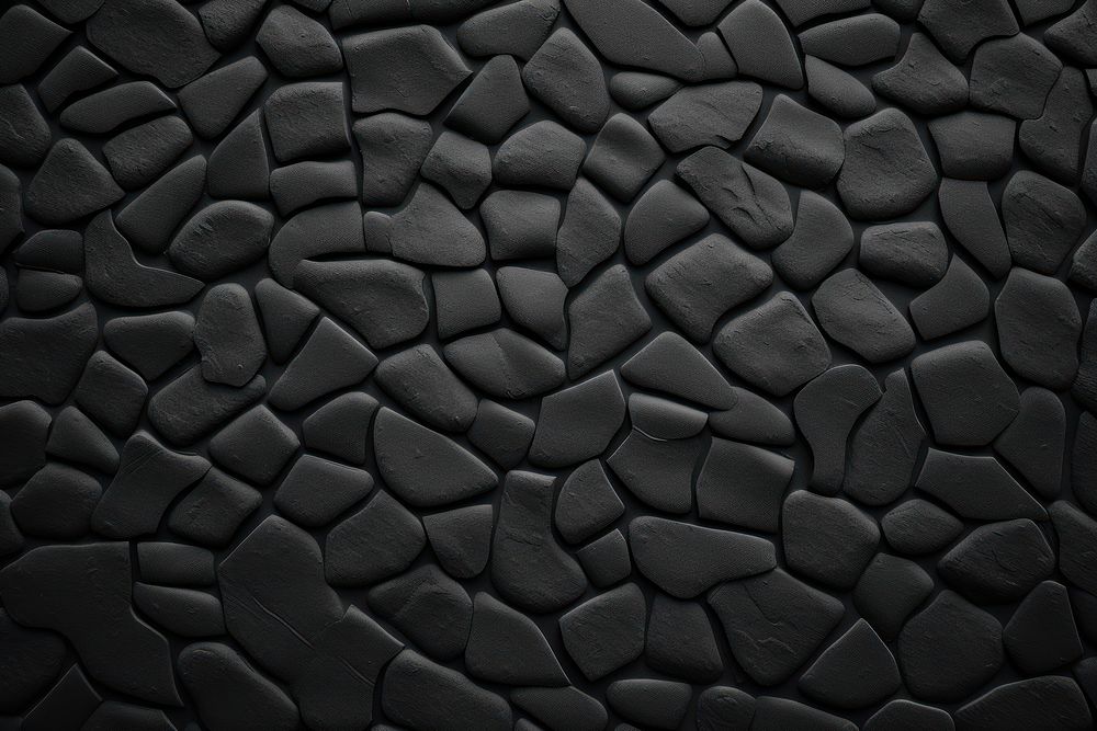 Stell texture black backgrounds cobblestone. AI generated Image by rawpixel.