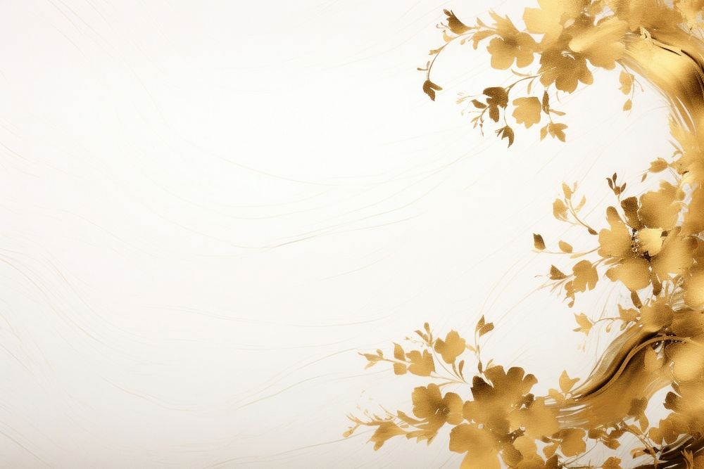 Floral border backgrounds pattern gold. AI generated Image by rawpixel.