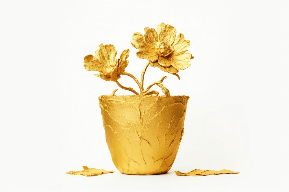 Flower pot petal plant leaf. AI generated Image by rawpixel.