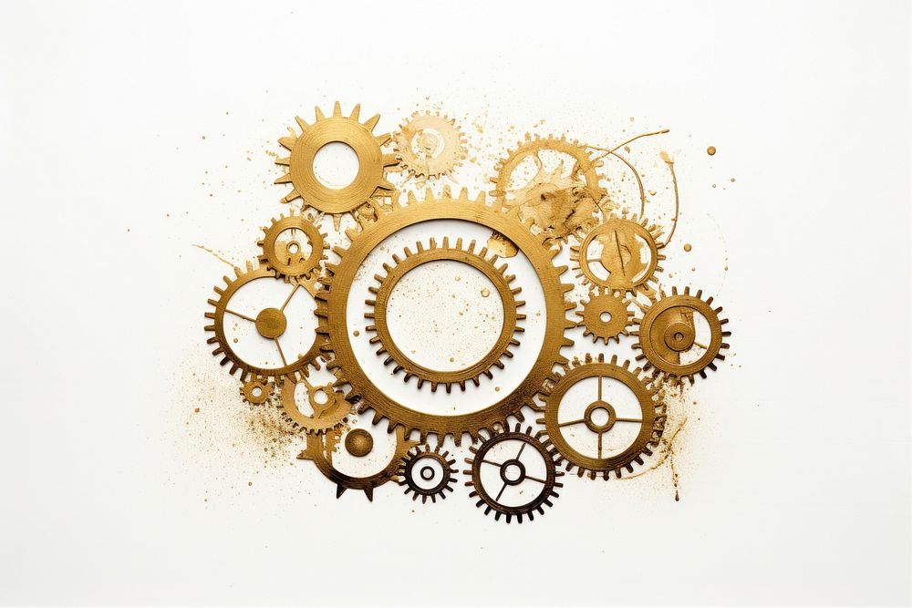 Gear of engineer backgrounds gold architecture. AI generated Image by rawpixel.