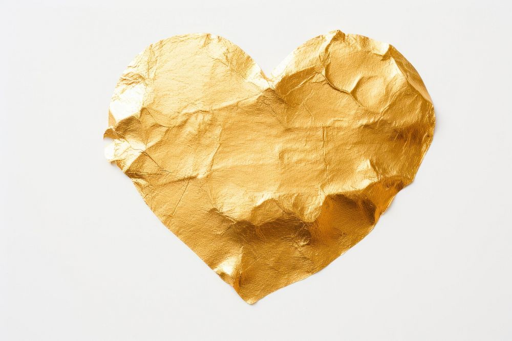 Heart backgrounds paper gold. AI generated Image by rawpixel.