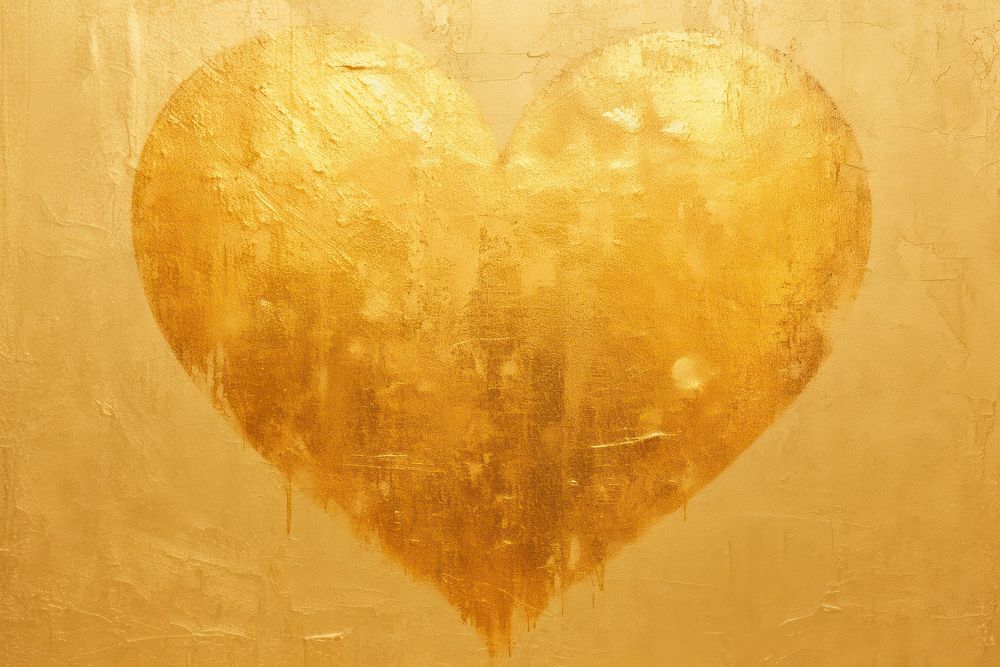 Heart backgrounds gold astronomy. AI generated Image by rawpixel.