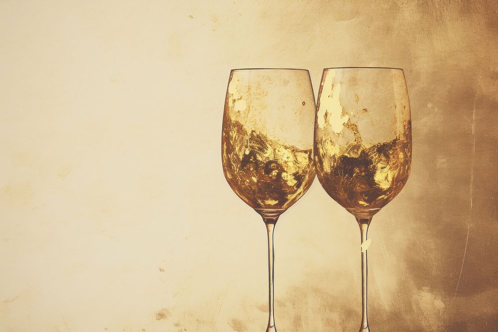 Wine glasses drink refreshment celebration. AI generated Image by rawpixel.