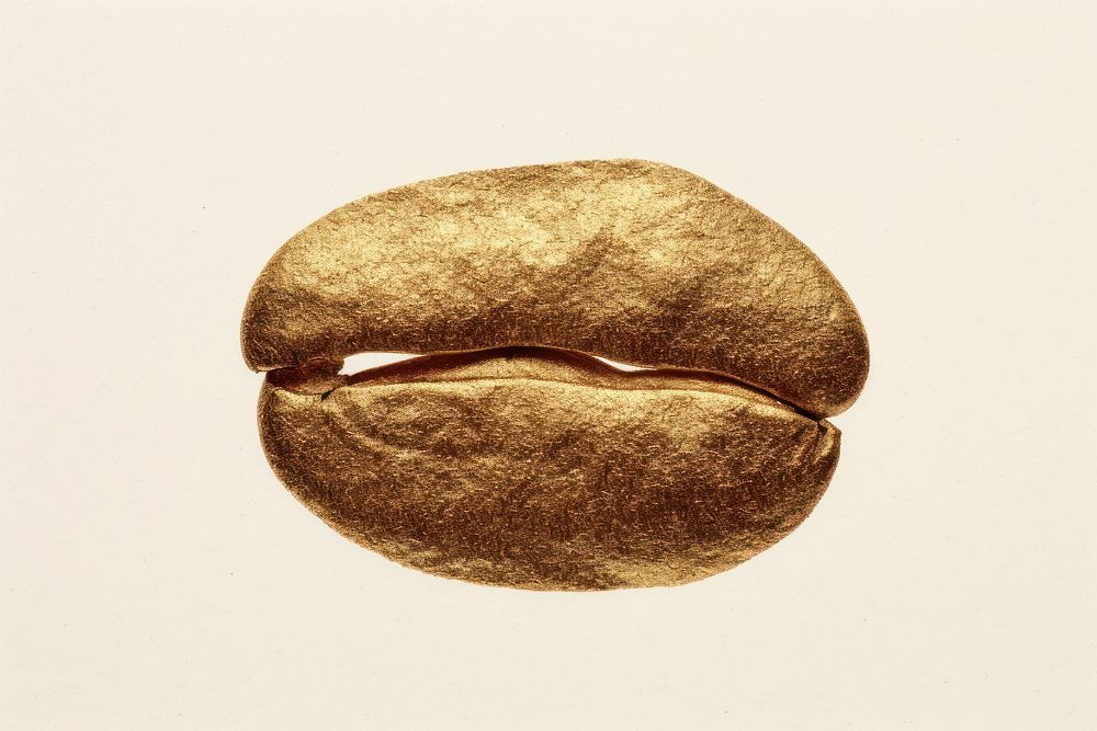 Coffee bean gold vegetable beverage. AI generated Image by rawpixel.