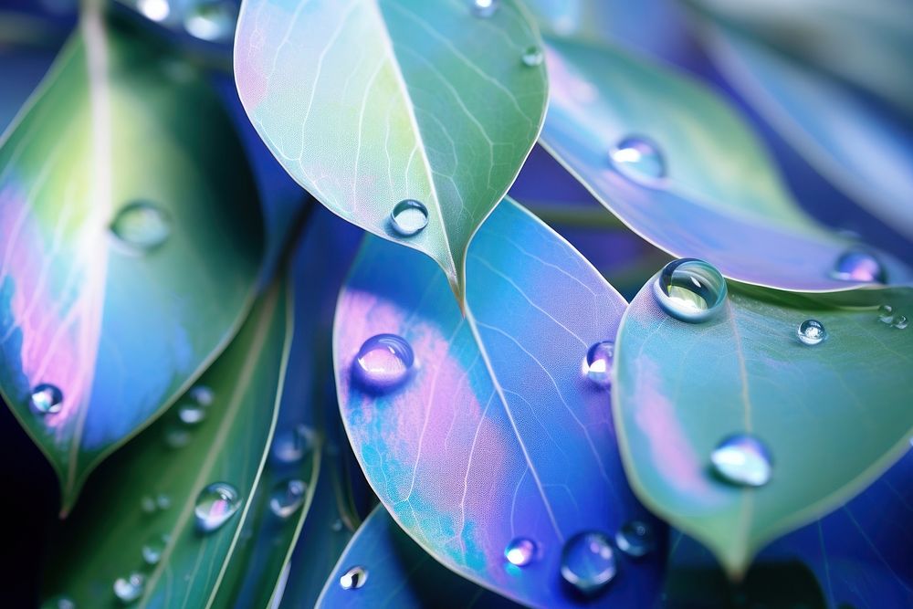 Eucalyptus leaf backgrounds plant macro photography. AI generated Image by rawpixel.