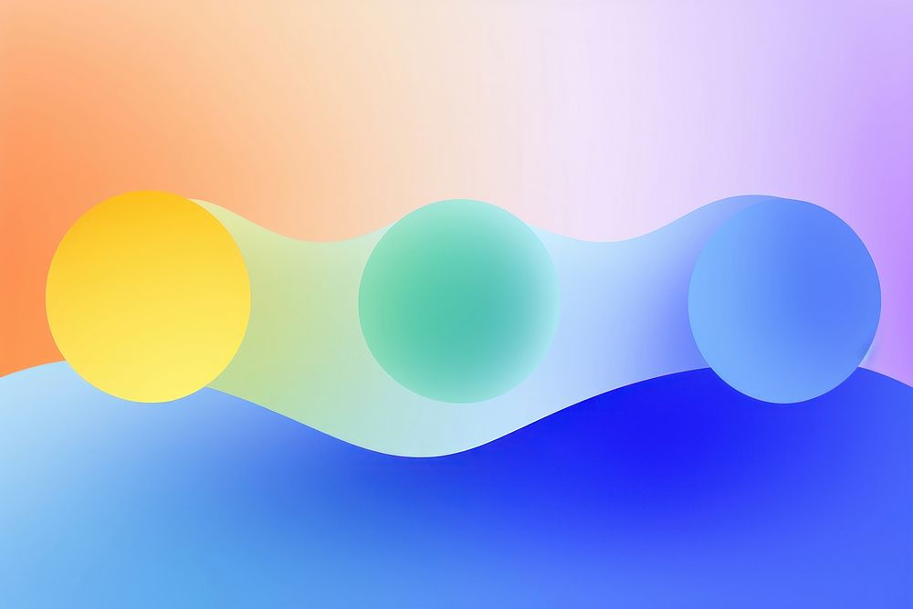 3 circle wave abstract sky graphics. AI generated Image by rawpixel.