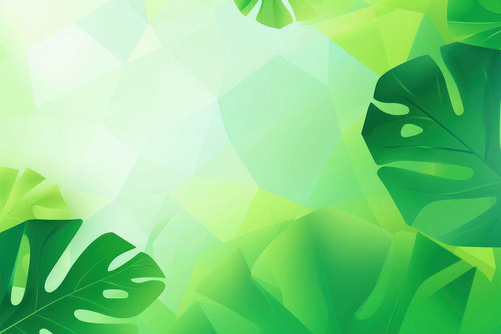 Monstera green backgrounds abstract. AI generated Image by rawpixel.