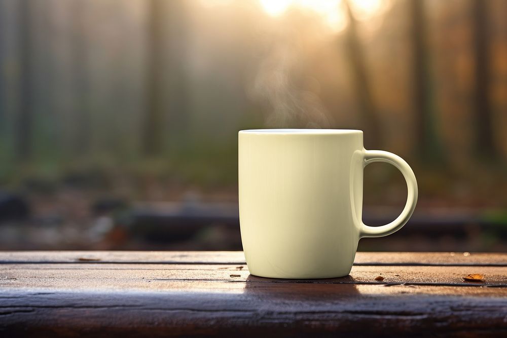 Blank coffee mug with design space