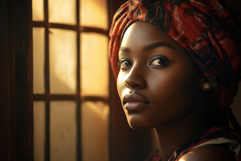 African woman portrait adult photo. AI generated Image by rawpixel.