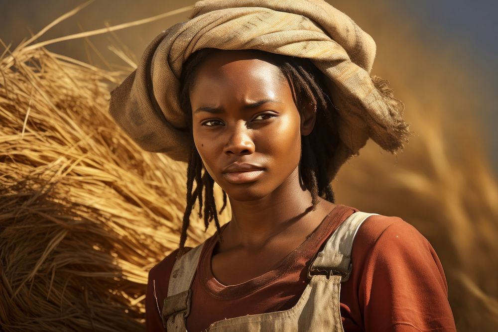 African woman tribe farm agriculture. AI generated Image by rawpixel.