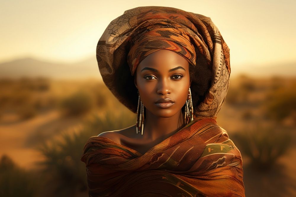 African woman portrait photo photography. AI generated Image by rawpixel.