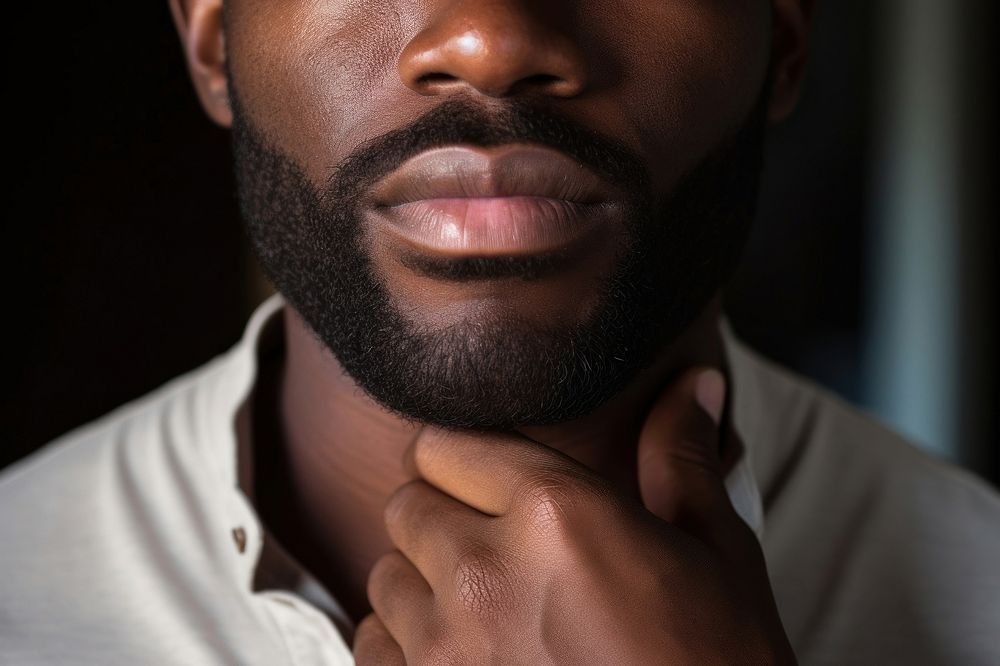 Black man skin adult individuality. AI generated Image by rawpixel.