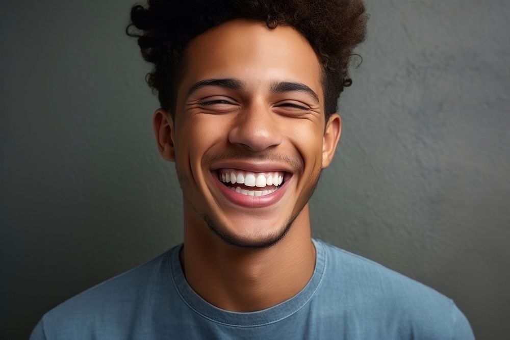 Smiling men laughs portrait laughing adult. AI generated Image by rawpixel.