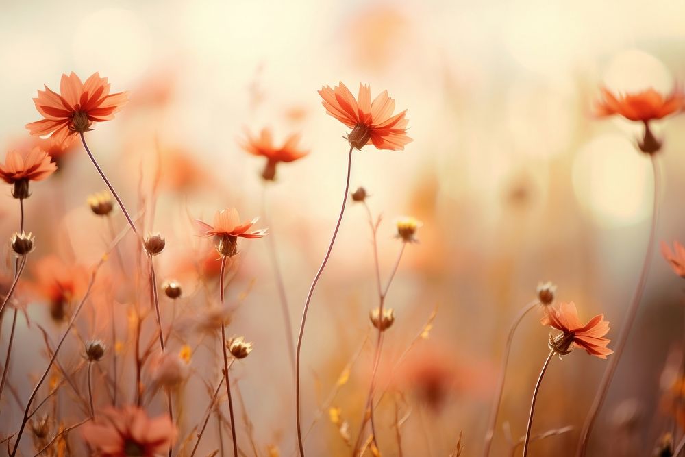 Autumn flowers backgrounds outdoors blossom. AI generated Image by rawpixel.