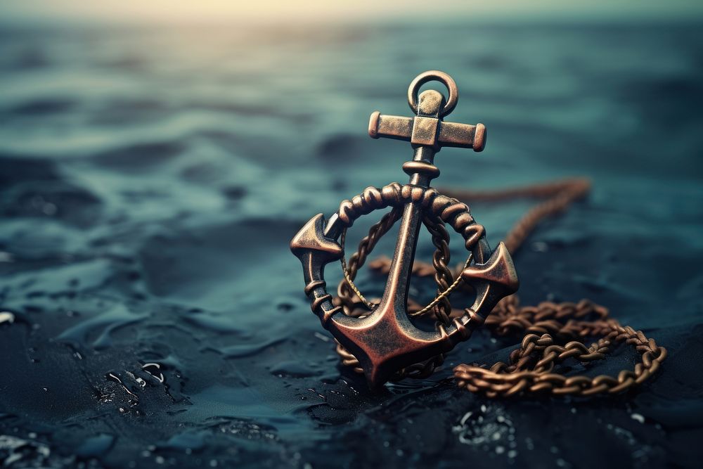 Anchor jewelry tranquility accessories. AI generated Image by rawpixel.