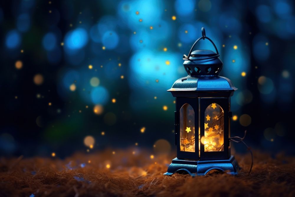 Dream lantern night outdoors nature. AI generated Image by rawpixel.