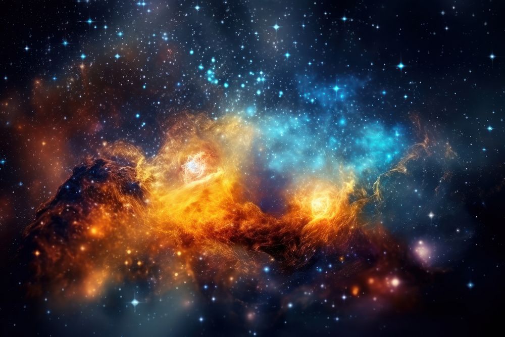 Galaxy star night backgrounds astronomy. AI generated Image by rawpixel.