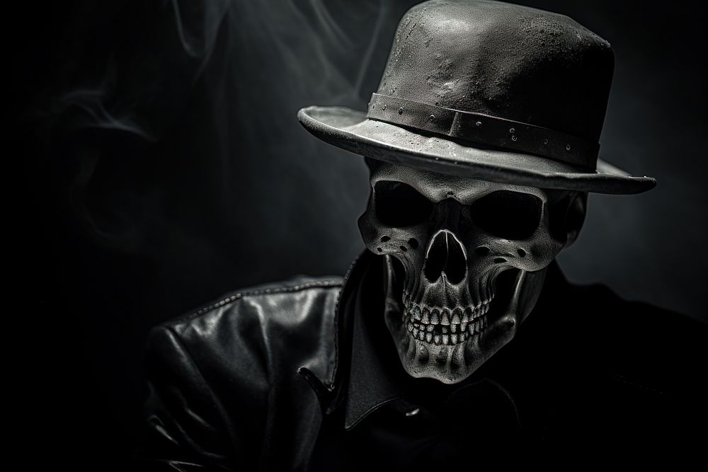 Ghost skull photography portrait adult. AI generated Image by rawpixel.