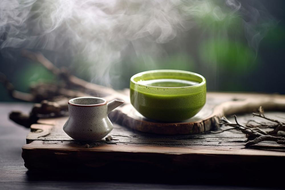 Tea matcha drink refreshment freshness. AI generated Image by rawpixel.