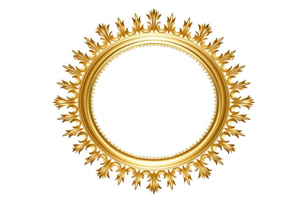 Sun gold jewelry frame. AI generated Image by rawpixel.