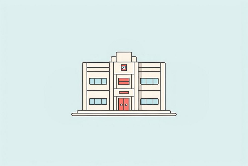 Hospital diagram line city. AI generated Image by rawpixel.