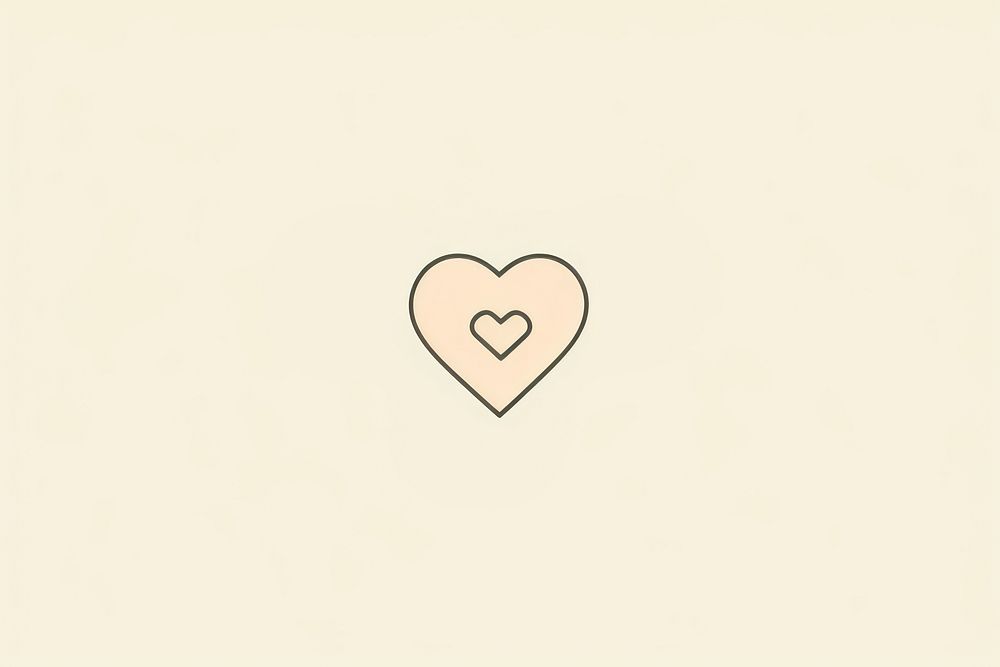 Heart backgrounds line logo. AI generated Image by rawpixel.
