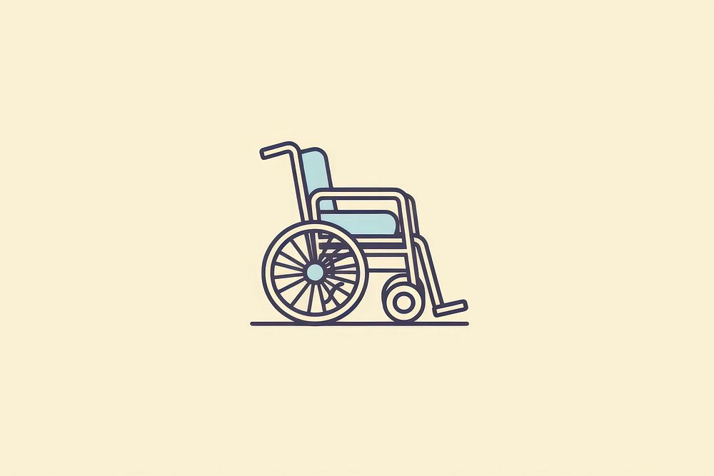 Wheelchair line logo parasports. AI generated Image by rawpixel.
