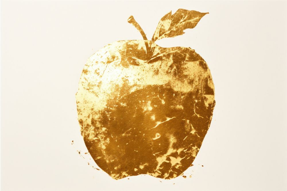 Apple plant gold food. AI generated Image by rawpixel.