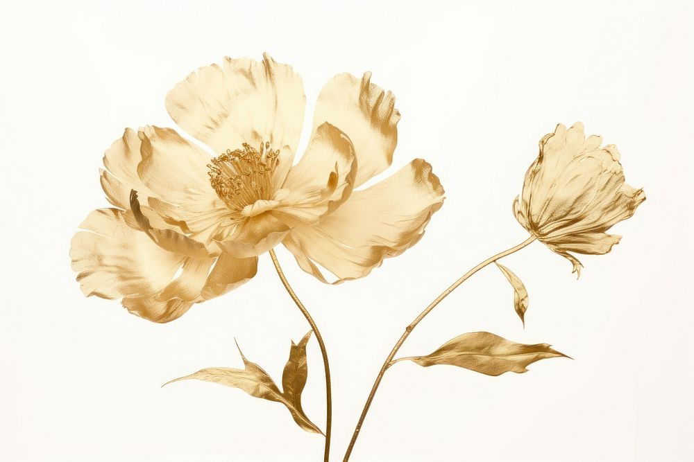 Peony flower petal plant. AI generated Image by rawpixel.