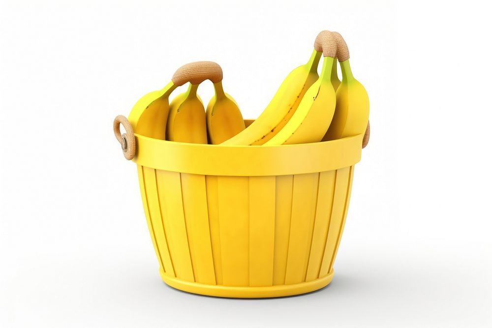 Banana busket basket fruit plant. AI generated Image by rawpixel.