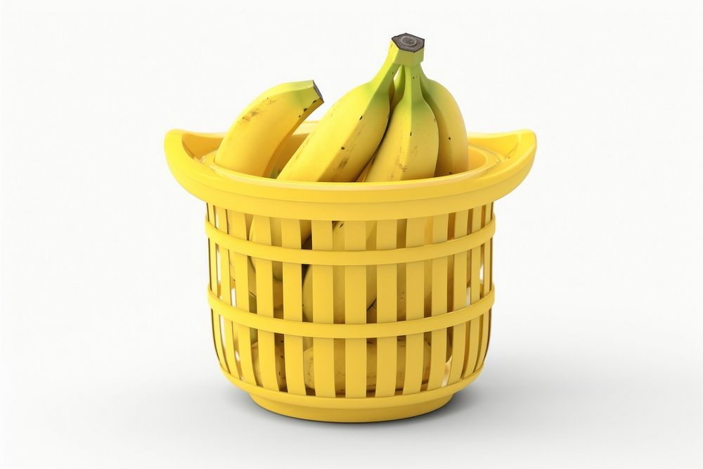 Banana busket basket fruit plant. 