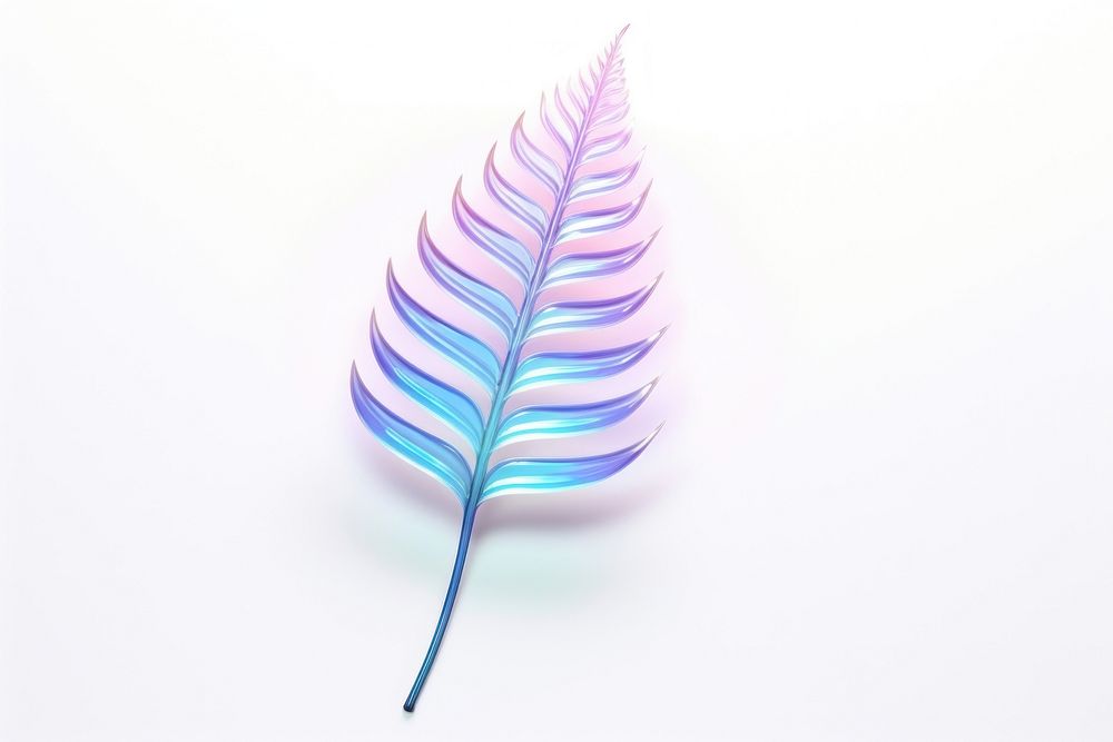 Holographic fern leaf graphics pattern plant. AI generated Image by rawpixel.