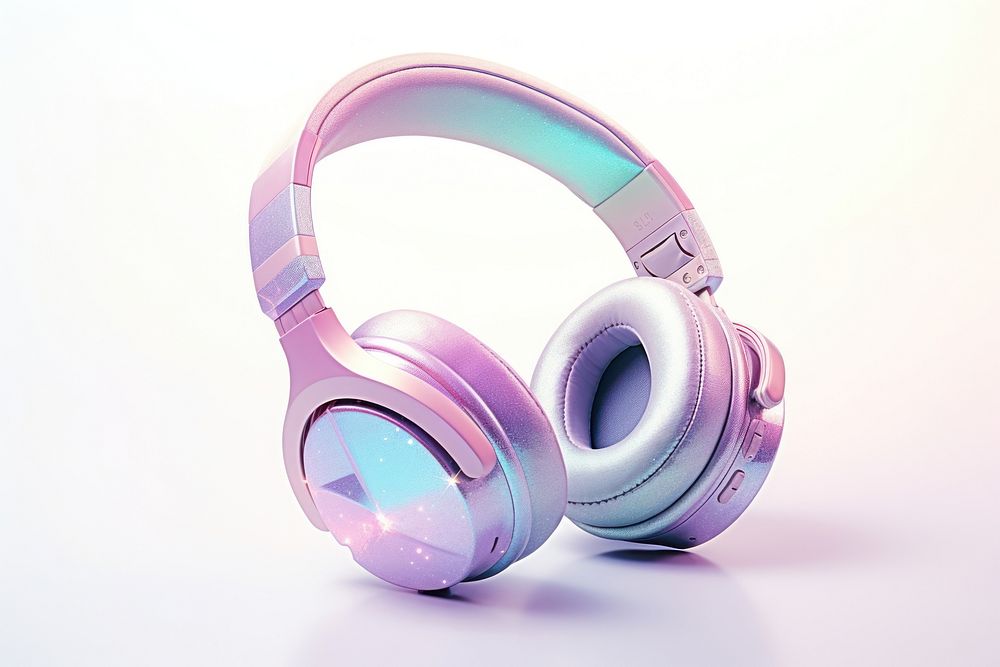 Wireless headphone headphones headset white background. AI generated Image by rawpixel.