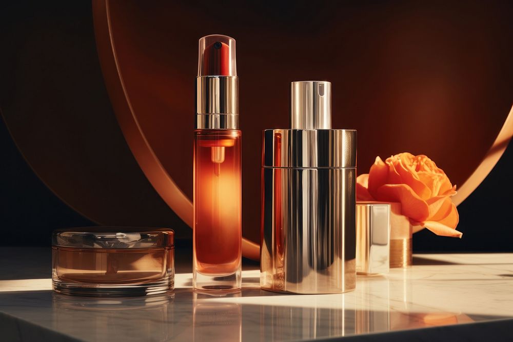 Cosmetics perfume bottle container. AI generated Image by rawpixel.