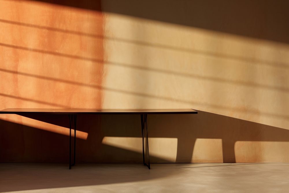Wall table furniture shadow. AI generated Image by rawpixel.