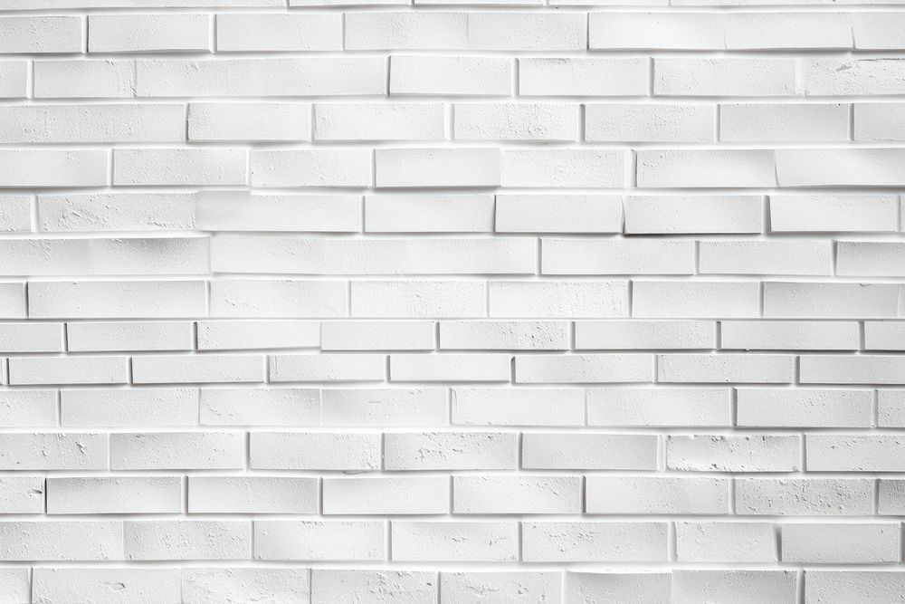 White brick wall texture architecture backgrounds abstract. AI generated Image by rawpixel.