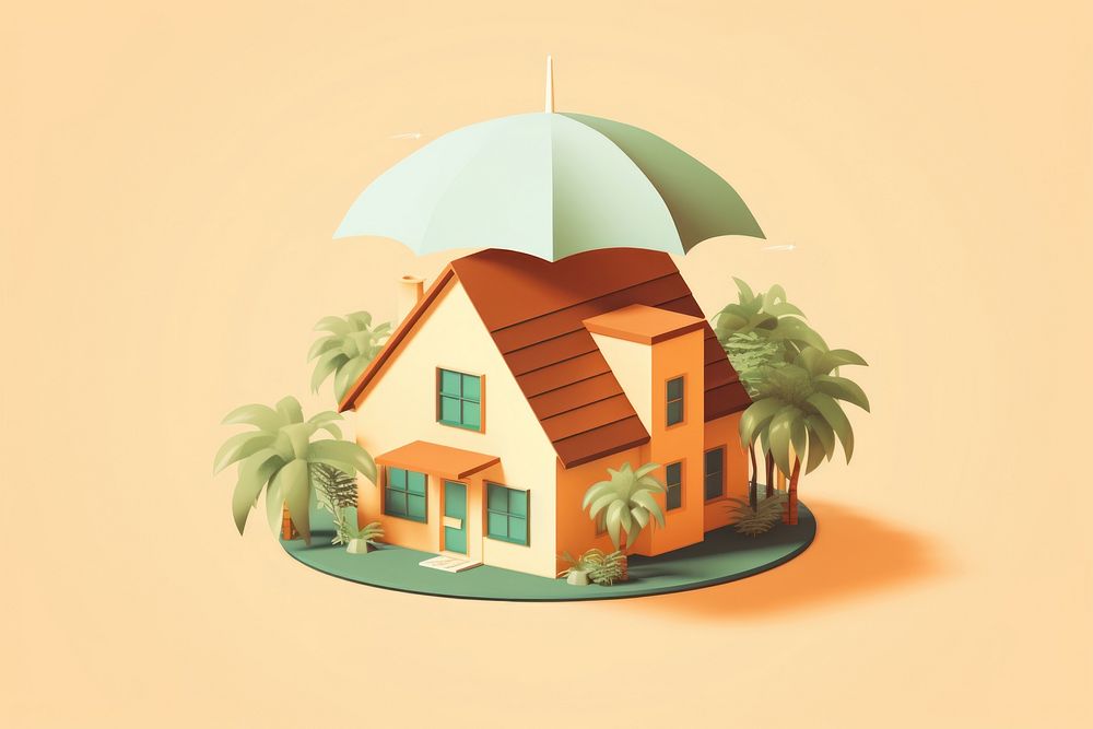 Home insurance architecture building house. AI generated Image by rawpixel.