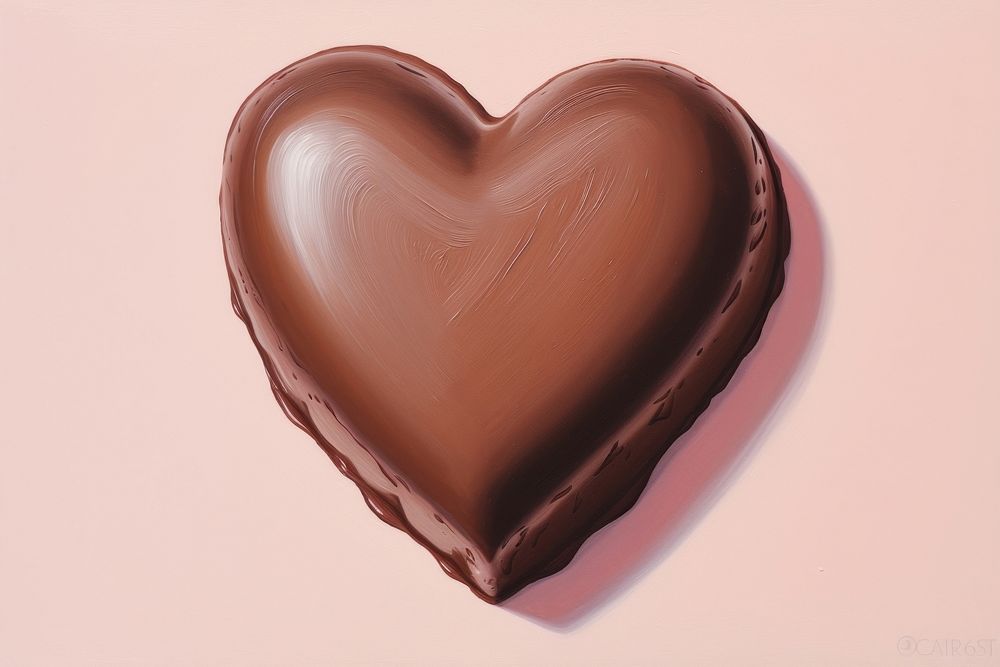Heart choccolate dessert food chocolate. AI generated Image by rawpixel.