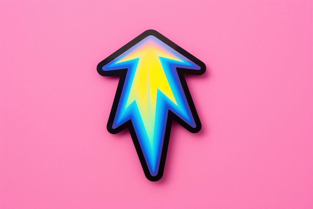 Thunder symbol shape sign. AI generated Image by rawpixel.