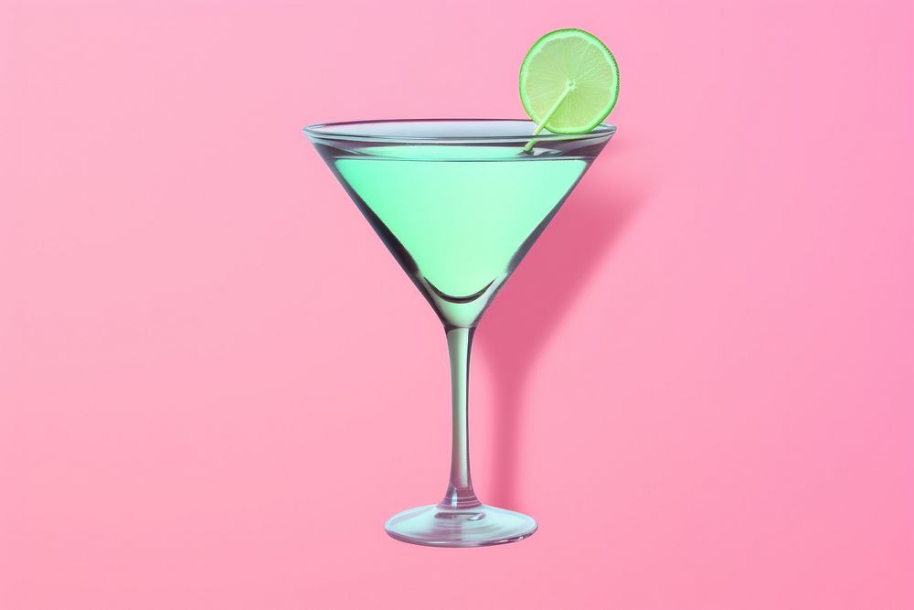 Cocktail martini drink fruit. AI generated Image by rawpixel.