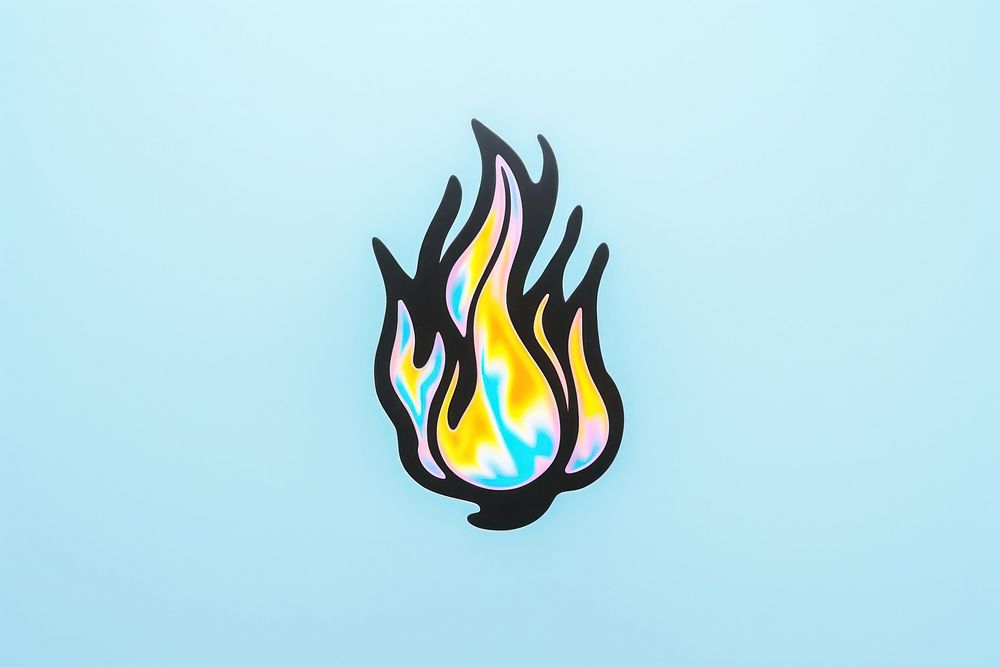 Fire shape logo sign. AI | Premium Photo Illustration - rawpixel