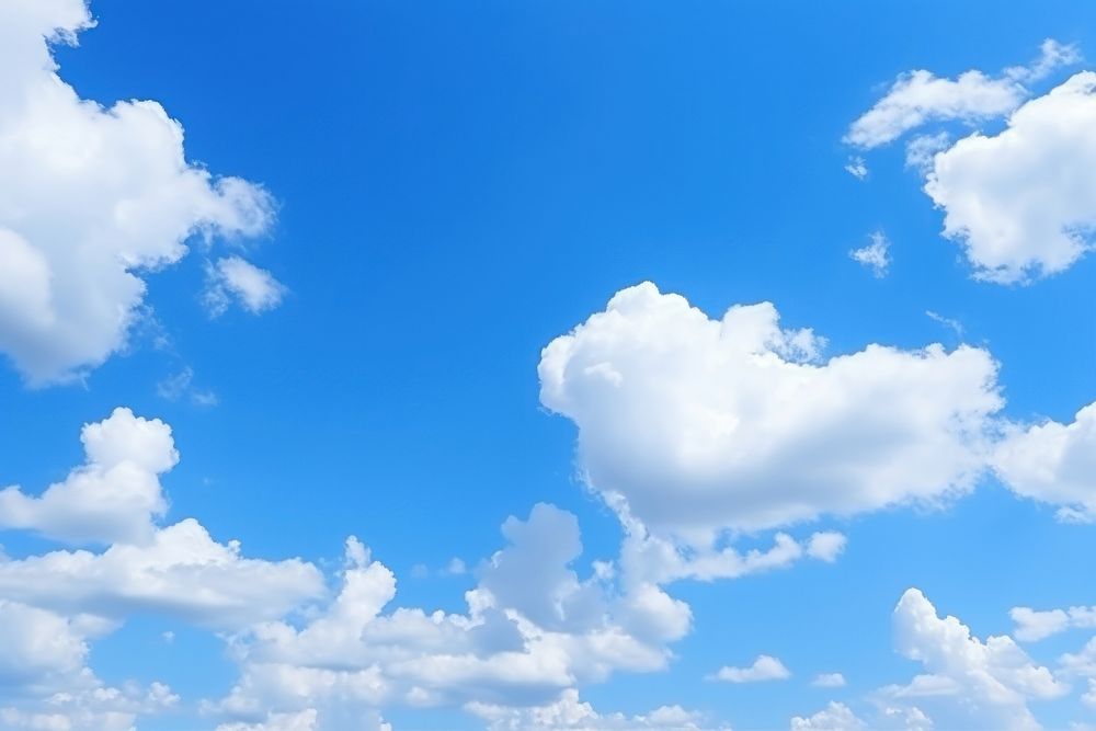 Blue sky cloud backgrounds outdoors. AI generated Image by rawpixel.