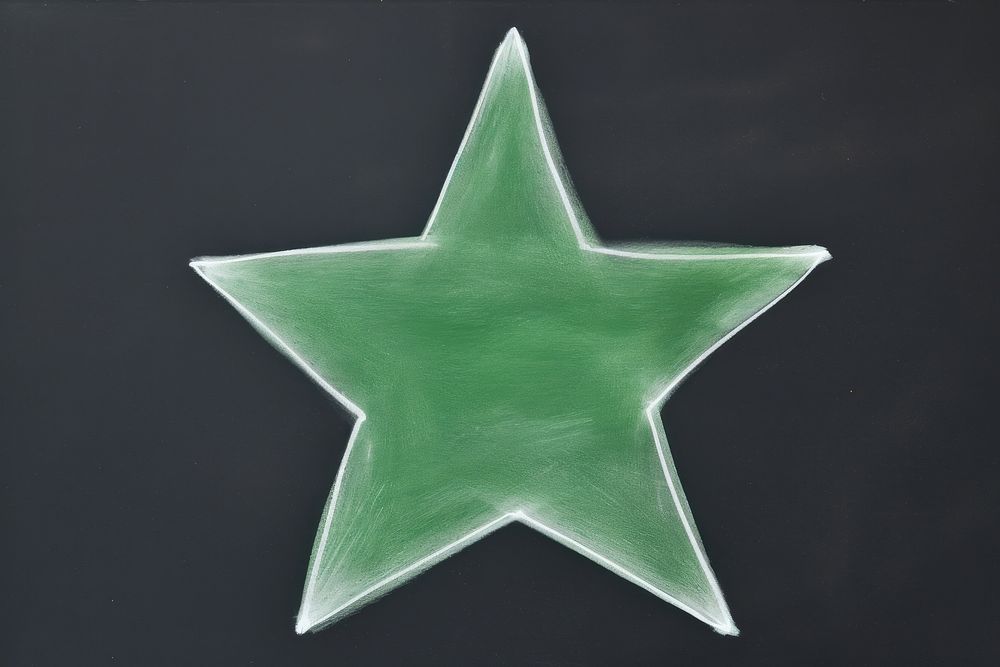 Star symbol green creativity. AI generated Image by rawpixel.