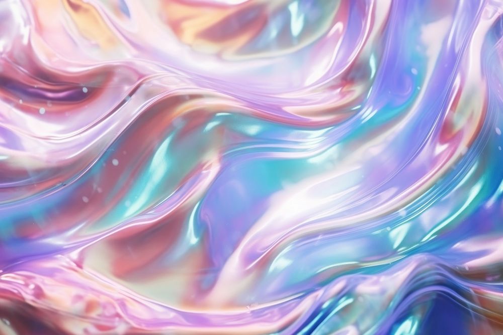 Water wave texture backgrounds pattern rainbow. AI generated Image by rawpixel.